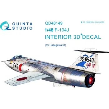 Plastikový model Quinta studio 1/48 F-104J 3D-Print&colour Interior (HAS)