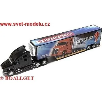 autíčko KINTOY KENWORTH T700 BLACK w/ CONTAINER PRINT 1302