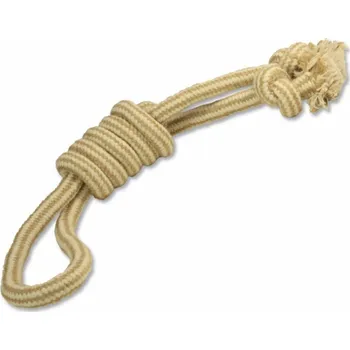 Hračka pro psa Přetahovadlo DOG FANTASY Juta katův uzel 37 cm (1ks)