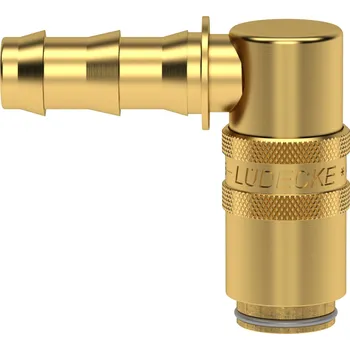 ESHM 6 T-90AB (rychlospojka ESHM 6mm 90st Push-lock ventil, DN6, mosaz)