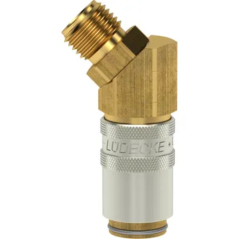 Příslušenství pro vzduchotechniku ESHM 101 A-45 (rychlospojka ESHM M10x1 vnější 45st, DN6, mosaz)