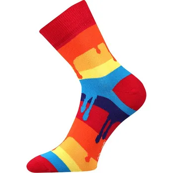 BOMA & LONKA Ponožky Jana 36 Červená Velikost: 35/38