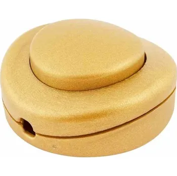 Napájecí kabel Vypínač plastový nožní (350/VP/T) - zlatý, 1pol. 1000484 eleman