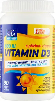 Maxi Vita Vitamin D3 s příchutí citronu 90 tbl.