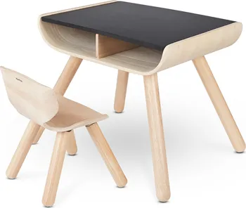 Dětský stůl Plan Toys dětský stolek se židlí 8703 51,9 x 48,9 x 43,8 cm černý