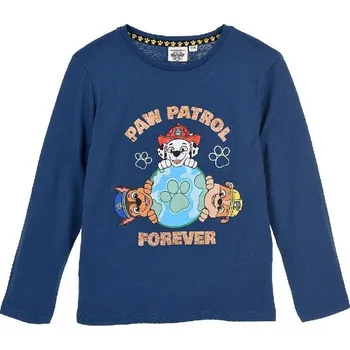 Paw Patrol Tmavě modré chlapecké tričko s dlouhým rukávem Velikost: 98