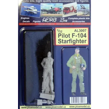 Plastikový model Plusmodel 1/32 Pilot F-104 Starfighter (1 fig.)