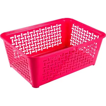 Úložný box Duraplast Košík skladovací DOMINO 4, 36,4x25,8x14cm, plast, mix barev