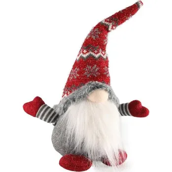 Vánoční dekorace MH-Domácí potřeby Vánoční skřítek sedící 38 cm