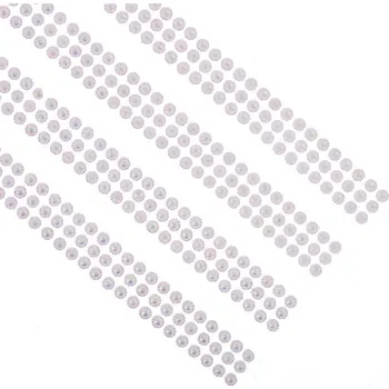 Nálepky Pruh s květinkami bílá perleť