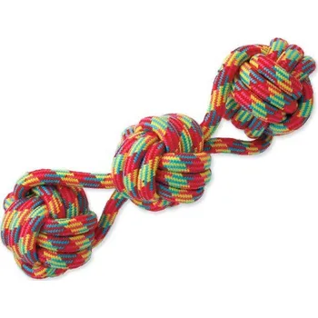Hračka pro psa Přetahovadlo DOG FANTASY 3 míče (1ks)