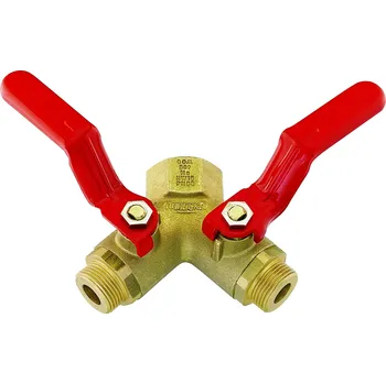 Ventil DKH 10 M (kohout kulový dvojitý DKH 2xKIM34, PN35, mosaz)