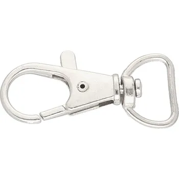 Kovová karabina průvlek 20 mm BREX, barva Nikl