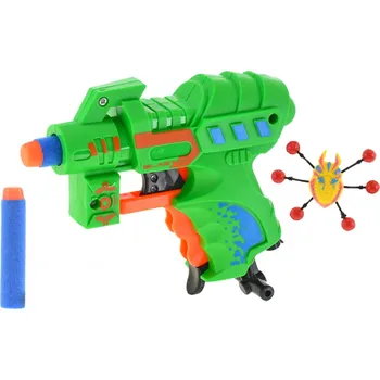 Mikro trading Pistole Bug's Attack s pěnovými náboji a terčem - 12 cm