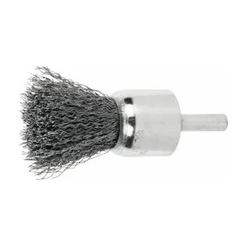 Drátěný kartáč Štětcový kartáč se stopkou, ocelový drát 0,30 mm, kulatý štětkový drát