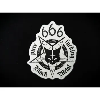 samolepka Samolepka - Black Metal 666