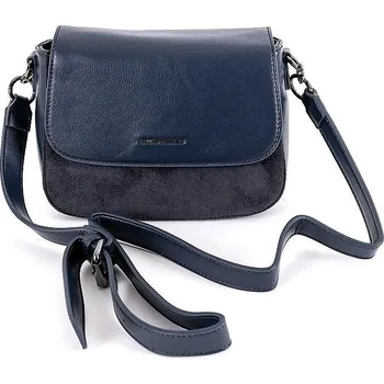Tmavěmodrá pevná crossbody kabelka David Jones 6441-1