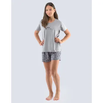 Dívčí pyžamo krátké 29006P šedé vel.140/146- Gina