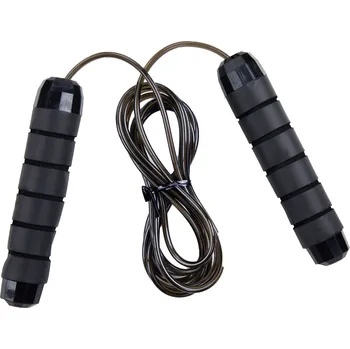 Švihadlo Fitness švihadlo s nastavitelnou délkou VFstyle černé