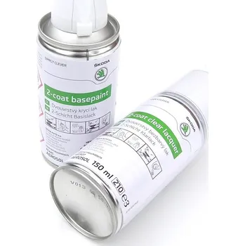 Autolak Škoda Auto Barva Škoda zelená Artic metalíza F7W/8B8B + dvouvrstvý bezbarvý lak (150 ml + 150 ml)