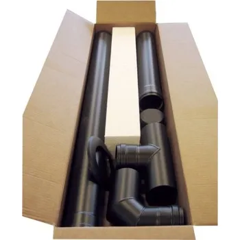 Kouřovod Nerezový set kouřovodů ke kamnům Centro pelet Z průměr 80mm CMZSET080