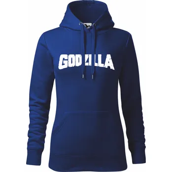 Dámská mikina Dámská mikina s nápisem Godzilla modrá