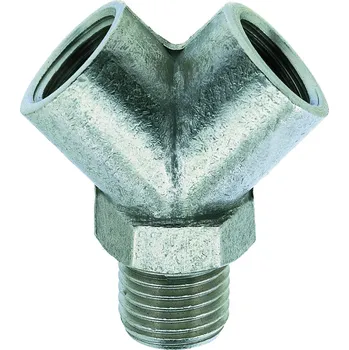 Fitinka VM204-14 (rozdvojka vnější 1/4", mosaz nikl.)