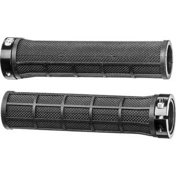 grip Gripy LOCK-ON se šroubovacími objímkami a menší tl. úchopu, OXFORD (černé, délka 130 mm, 1 pár)