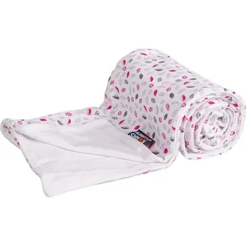 Dětská deka Kaarsgaren Oboustranná bambusová deka vínové lístečky