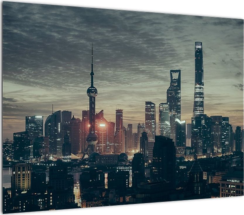 LuxusniObrazy.cz Obraz města za soumraku