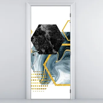 Fototapeta LuxusniObrazy.cz Fototapeta na dveře - Mnohoúhelníky