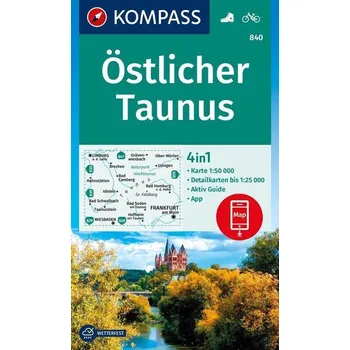 KOMPASS Wanderkarte Östlicher Taunus 1:50 000 LZ bis 2026 - KOMPASS-Karten GmbH