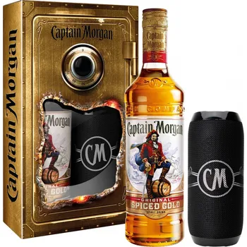 Captain Morgan Spiced Gold 35 %, 0,7 l + reproduktor + dárkové balení