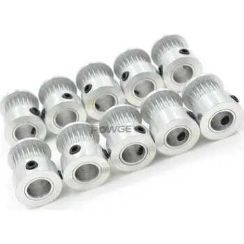 Elektronická stavebnice POWGE Řemenice GT2, 20 zubů, vnitřní průměr 5mm, pro řemen 10mm