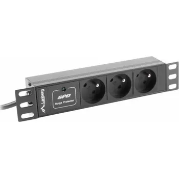 Racková skříň LANBERG POWER STRIP RACK 10" (1U, 16A, 3X 230V PL)