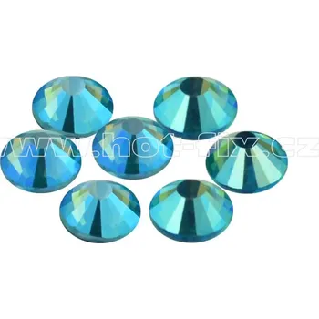 celobroušené hot-fix kameny Premium barva 520 AB Aquamarine /modrý tyrkys s duhovým efektem, velikost SS30, balení 144ks, 720ks nebo 1440ks barva: barva CBP 520 AB Aquamarine, velikost: velikost SS30, prodejní balení: balení 144ks /1grs***SKLADEM 5 balení
