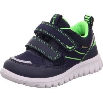 Dívčí obuv tmavě modré celoroční boty Superfit s membránou Gore-tex