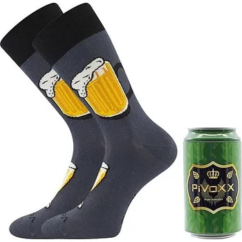 Pánské oblečení PIVoXX + PLECHOVKA pivní ponožky Voxx - vzor B (VoXX ponožky PiVoXX + plechovka - FOOD COLLECTION)