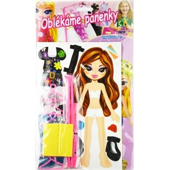Doplněk pro panenku Oblékáme panenky - Brunetka