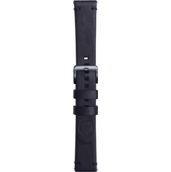 Samsung Braloba Essex kožený řemínek 20mm pro Galaxy Watch4/5/6 - černá