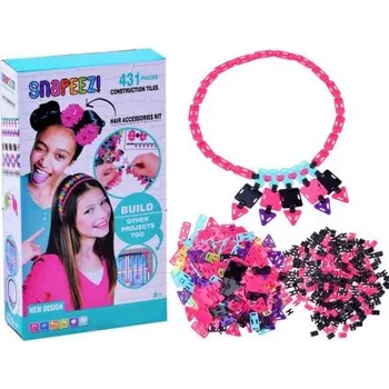 Dětské navlékací korálky SNAPEEZ Kreativní korálky, 431 prvků
