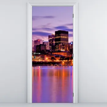 Fototapeta LuxusniObrazy.cz Fototapeta na dveře - Nočního město