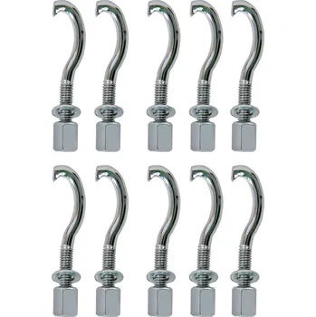 Latin Percussion Napínací háky - Brazilian LP3010 LP3010N LP3012 LP3012-SM Pandeiro - LP3006 TamborimChrom, 10 ks LP3923 18278