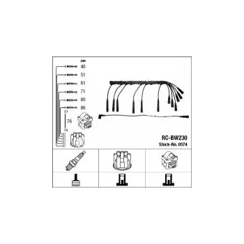 Zapalovací kabel Sada kabelů pro zapalování NGK RC-BW230 - BMW
