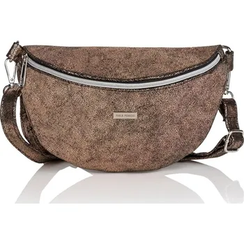 Kabelka Paolo Peruzzi Dámská módní crossbody ledvinka hnědá