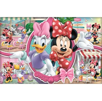 Puzzle Trefl Minnie a Daisy veselý den 260 dílků