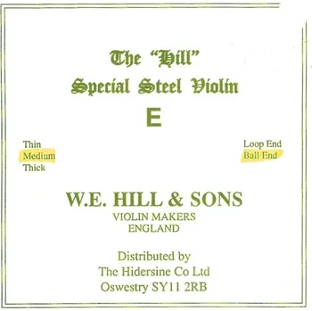 Struna pro kytaru a smyčcový nástroj Hill Struny pro housleThin 30902