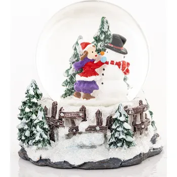 Vánoční dekorace Snehová guľa - Mikuláš