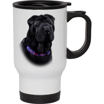 Termohrnek Cestovní termohrnek s uchem s potiskem Šarpej