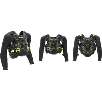 Motocyklový chránič hrudi a pátěře Dětský motokrosový hrudní chránič/košile ACERBIS SPECKTRUM KID černá/žlutá fluo vel. L/XL (homologace, nízká hmotnost, přizpůsobení pro chránič krku)